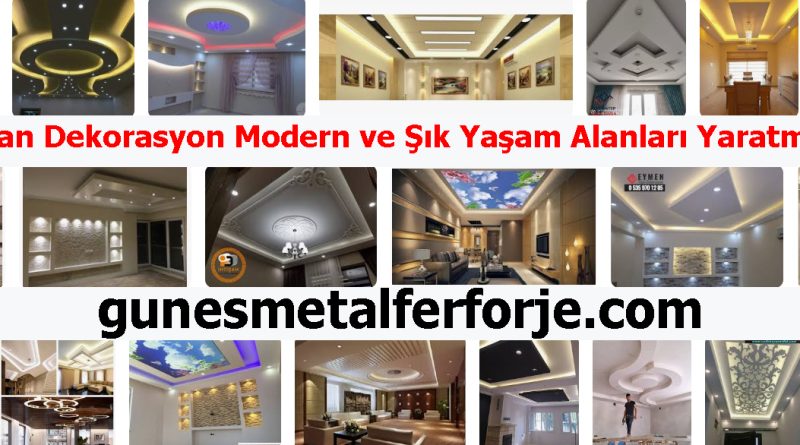 Asma Tavan Dekorasyon Modern ve Şık Yaşam Alanları Yaratmanın Yolu